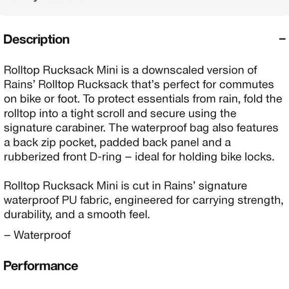 RAINS - Rolltop Rucksack Mini NWT - Picture 5 of 8